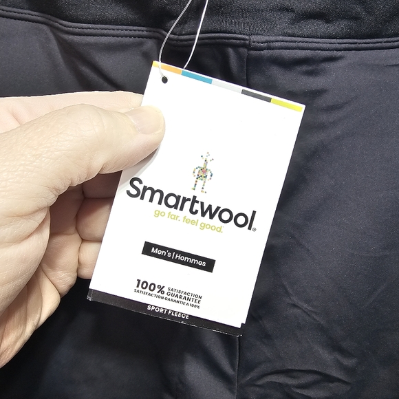 NWT Smartwool Men's Merino Sport Fleece Pants Black Size XXL Zip Pockets. - Picture 12 of 15